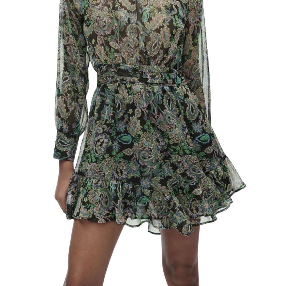 ZARA | Multicolored | PRINTED SHORT DRESS - Picture 6 of 8